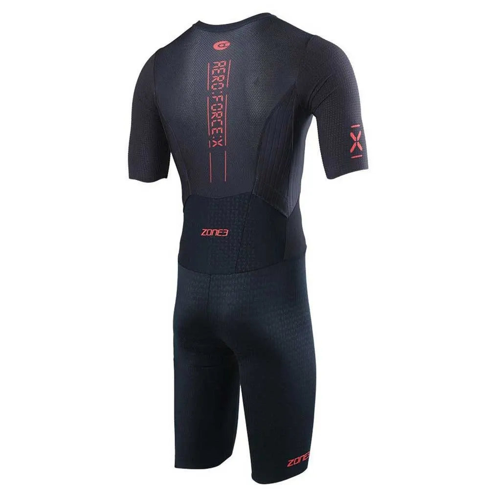 Zone3 Aeroforce-x Ii Kortärmad Triathlondräkt male, Black