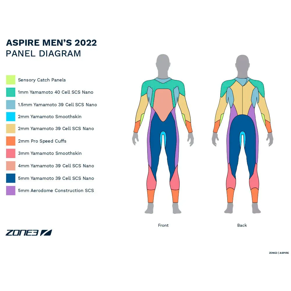Zone3 Aspire 2022 Våtdräkt I Neopren Refurbished unisex Zone3 Aspire 2022 Våtdräkt I Neopren Refurbished unisex