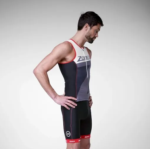 Zone3 Lava Herre Tri Top, Svart