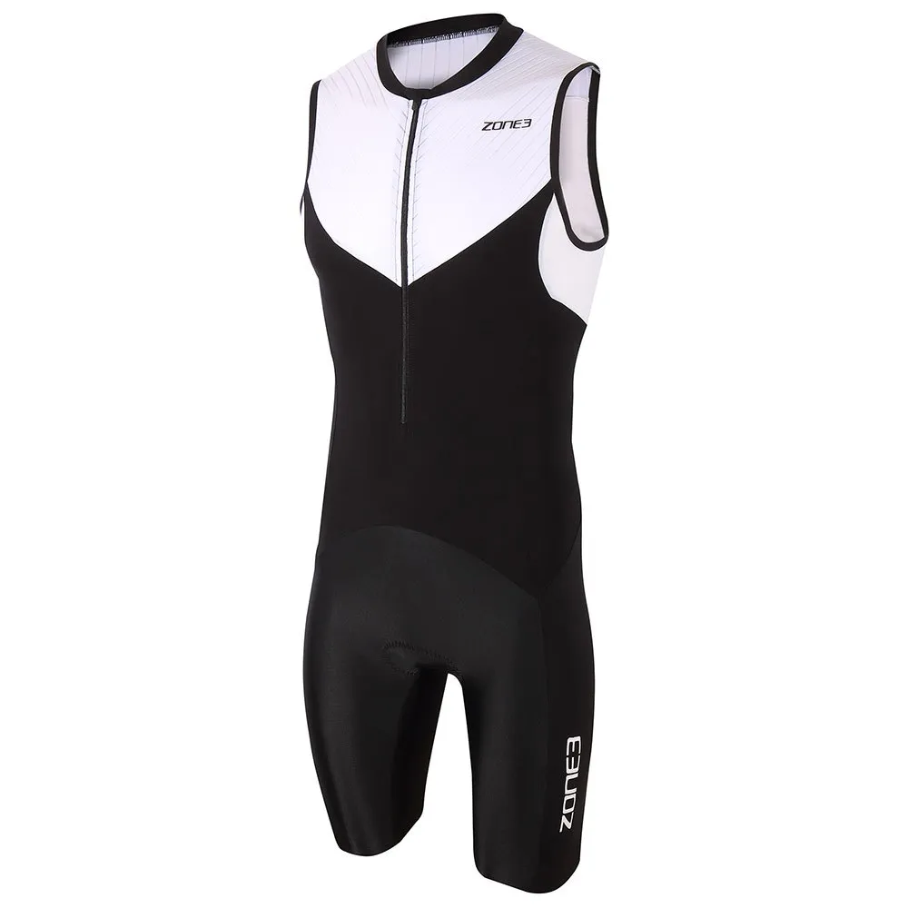 Zone3 Lava Long Distance Tri ärmlös Triathlondräkt male, Black / white / red Zone3 Lava Long Distance Tri ärmlös Triathlondräkt male, Black / white / red