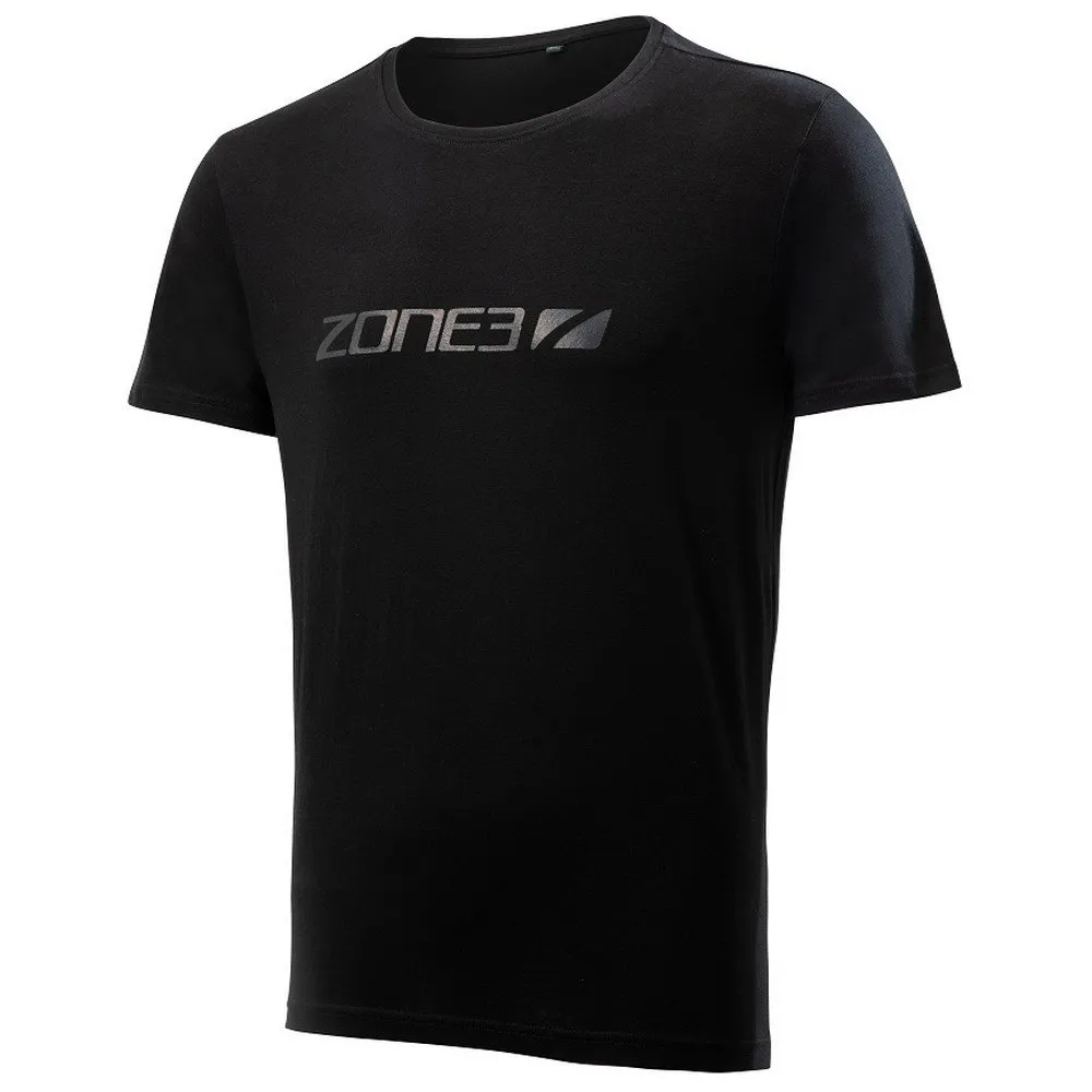 Zone3 Logo T-shirt Med Korta ärmar male, Black, S