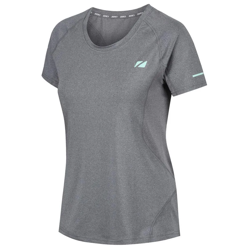 Zone3 Power Burst Xrc T-shirt Med Korta ärmar female, Grey speck / mint