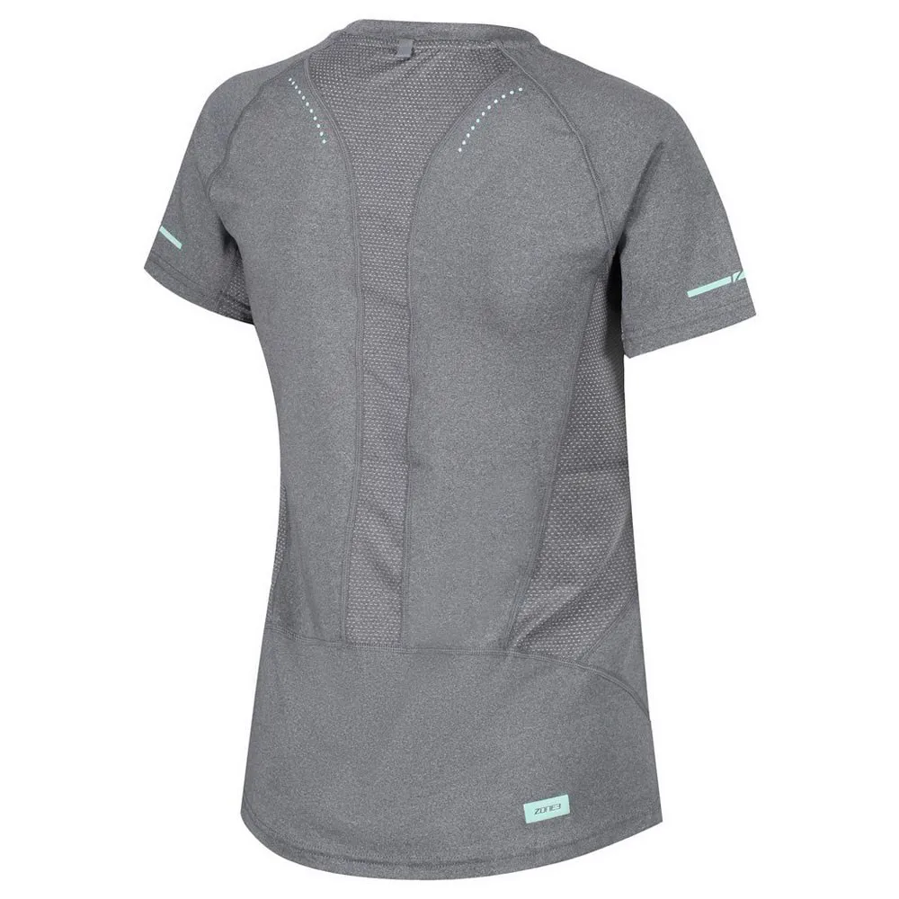 Zone3 Power Burst Xrc T-shirt Med Korta ärmar female, Grey speck / mint