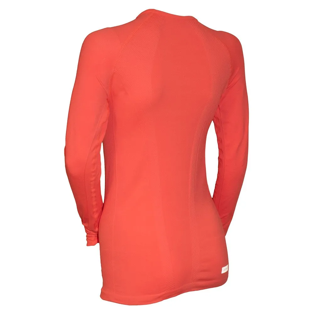 Zone3 Seamless Långärmad Baslager, Hi-vis coral