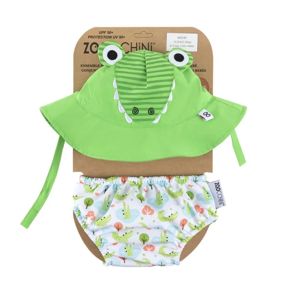 Zoocchini Badblöja Med Krokodiltryck Upf 50 Zoocchini Badblöja Med Krokodiltryck Upf 50