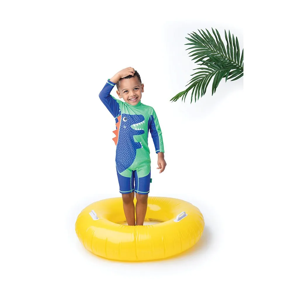 Zoocchini Dinosaurie Baby Badkläder Långärmad Upf 50