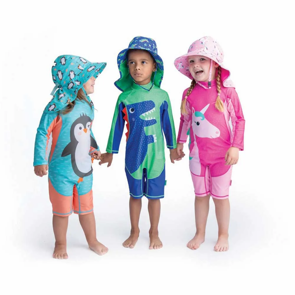 Zoocchini Dinosauriehatt Med Upf 50, Multicolor, 6-24MON