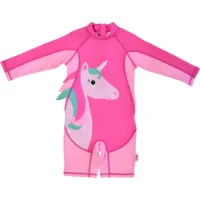 Zoocchini Enhörning Baby Långärmad Baddräkt Upf 50