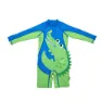 Zoocchini Krokodil Baby Badkläder Långärmad Upf 50, Multicolor, 6-12MON