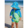 Zoocchini Krokodil Baby Badkläder Långärmad Upf 50, Multicolor, 6-12MON