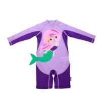 Zoocchini Siren Baby Badkläder Med Lång ärm Upf 50
