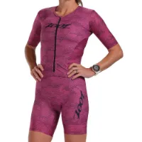 Zoot Aero Full Zip Digi Camo Kortärmad Triathlondräkt female