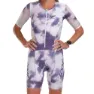 Zoot Aero Full Zip Moonlight Kortärmad Triathlondräkt female, White / purple