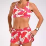 Zoot Blooms Shorts female, White / red