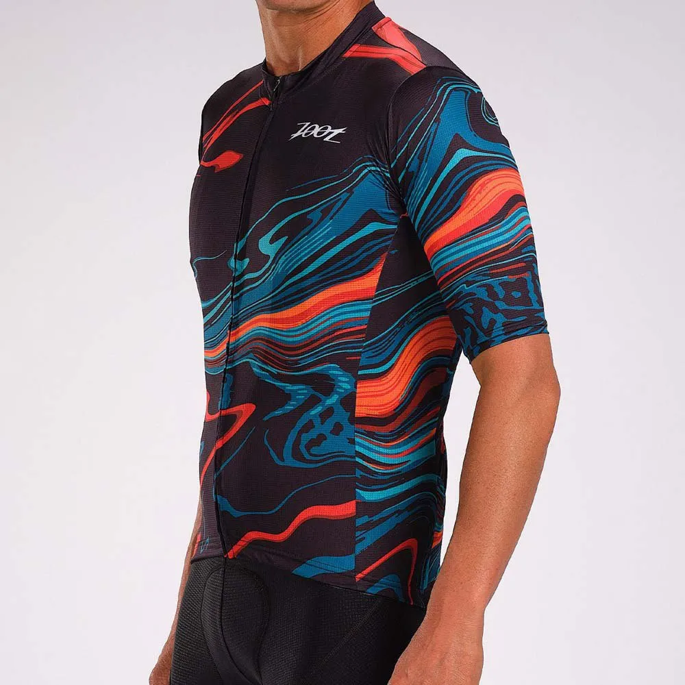 Zoot Lava Korta ärmar Cykeltröja, Black / blue / red, M Zoot Lava Korta ärmar Cykeltröja, Black / blue / red, M