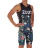 Zoot Ltd 83 19 ärmlös Triathlondräkt male, Flowers