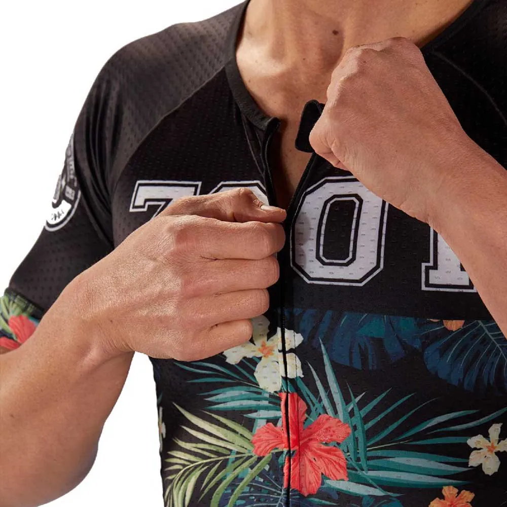 Zoot Ltd Aero 83 19 Korta ärmar Cykeltröja, Black / flowers, S Zoot Ltd Aero 83 19 Korta ärmar Cykeltröja, Black / flowers, S