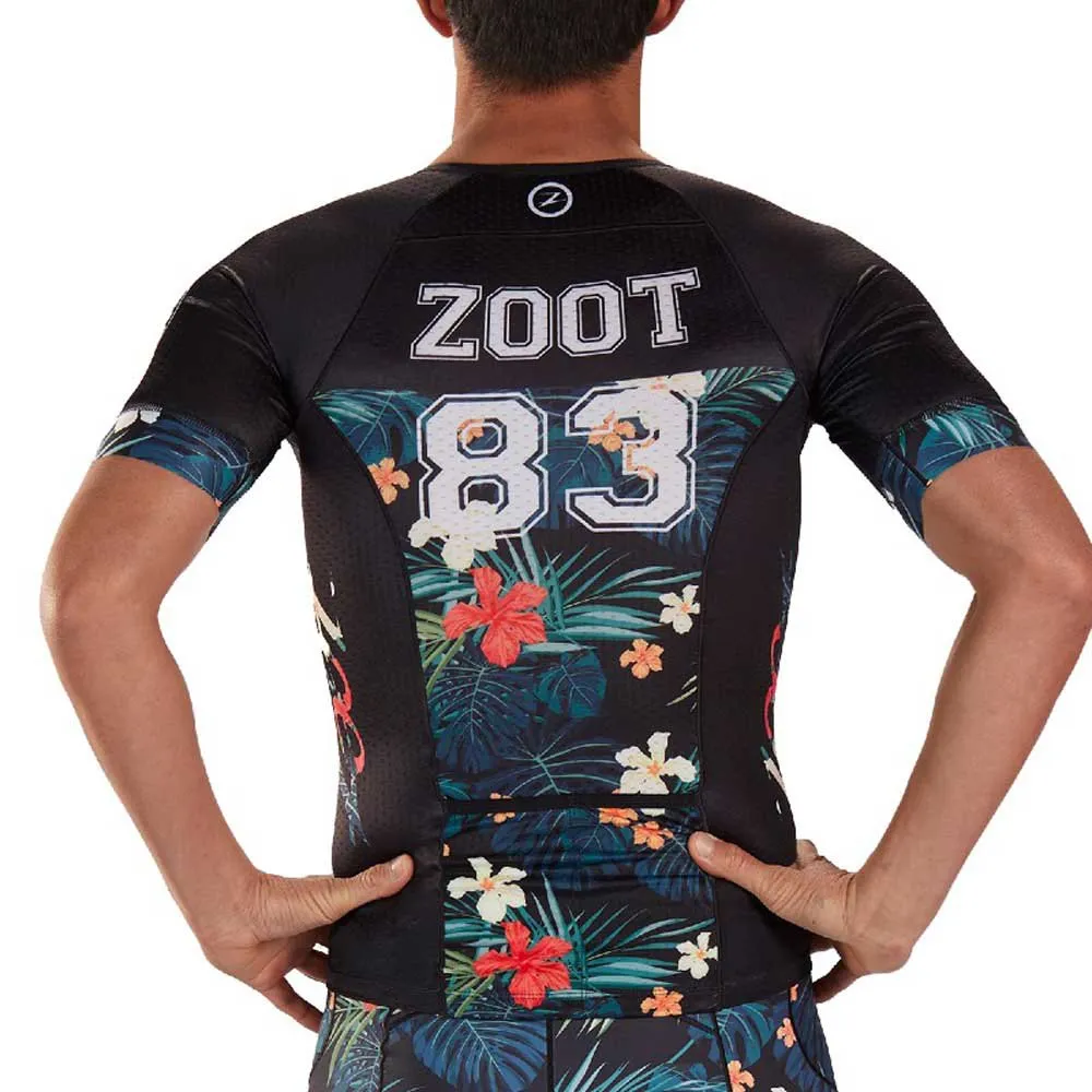 Zoot Ltd Aero 83 19 Korta ärmar Cykeltröja, Black / flowers, S Zoot Ltd Aero 83 19 Korta ärmar Cykeltröja, Black / flowers, S