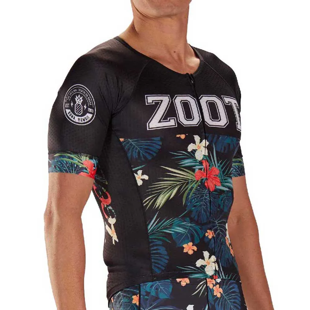 Zoot Ltd Aero 83 19 Korta ärmar Cykeltröja, Black / flowers, S Zoot Ltd Aero 83 19 Korta ärmar Cykeltröja, Black / flowers, S
