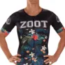 Zoot Ltd Aero 83 19 Korta ärmar Cykeltröja, Black / flowers, S