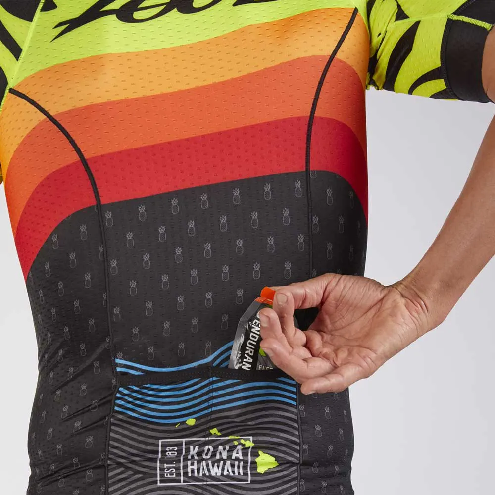Zoot Ltd Aero Ali´i 19 Korta ärmar Cykeltröja, Black / yellow, S