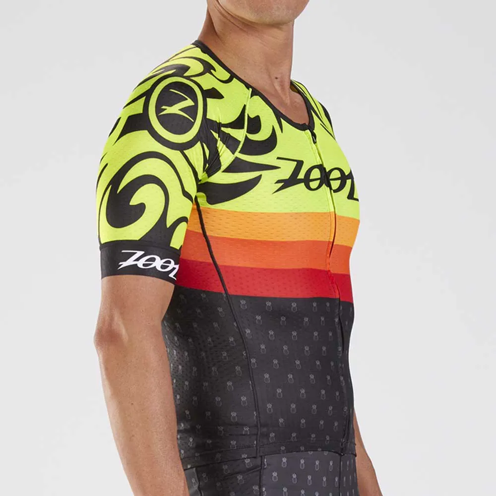 Zoot Ltd Aero Ali´i 19 Korta ärmar Cykeltröja, Black / yellow, S