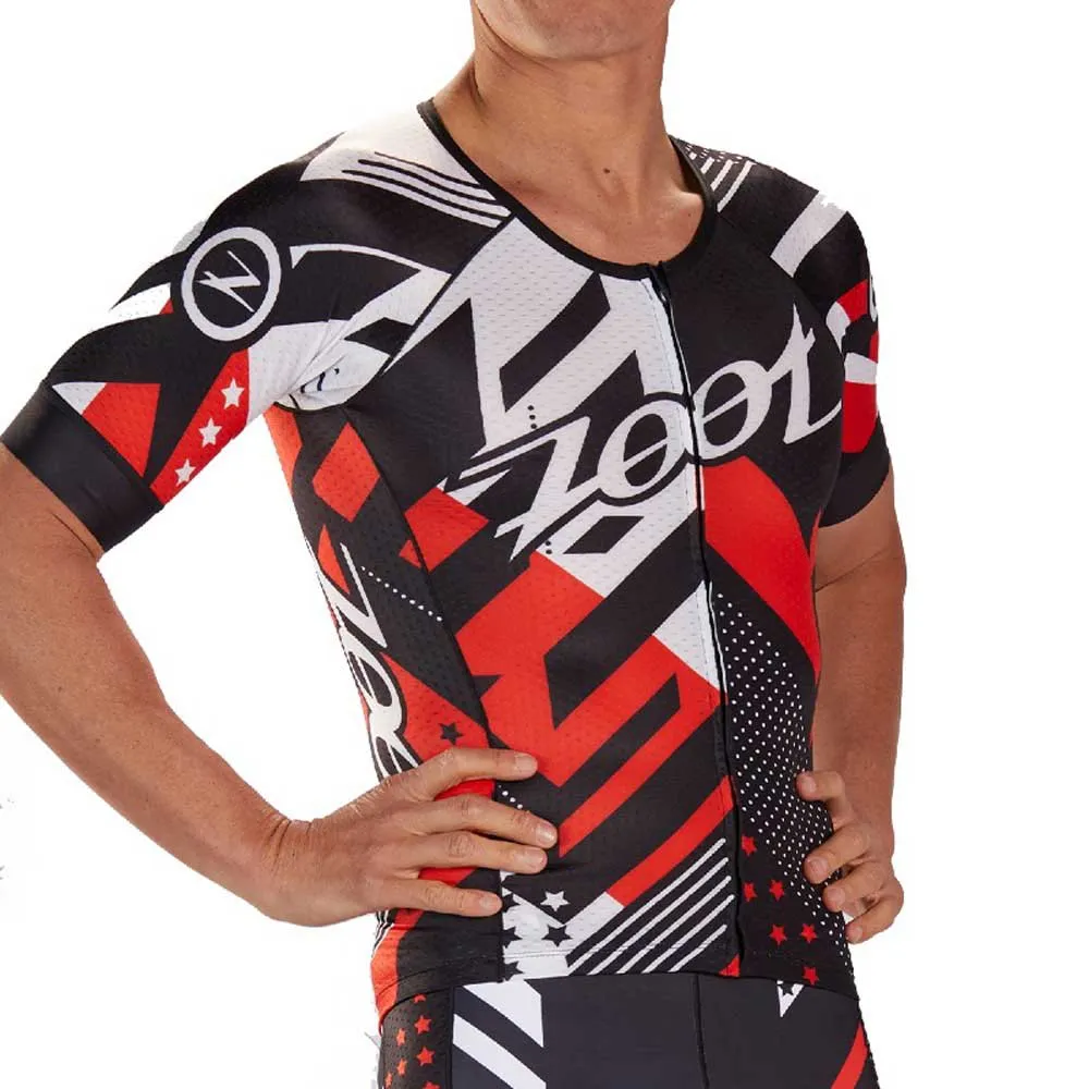 Zoot Ltd Aero Team 19 Korta ärmar Cykeltröja, Black / white / red, S