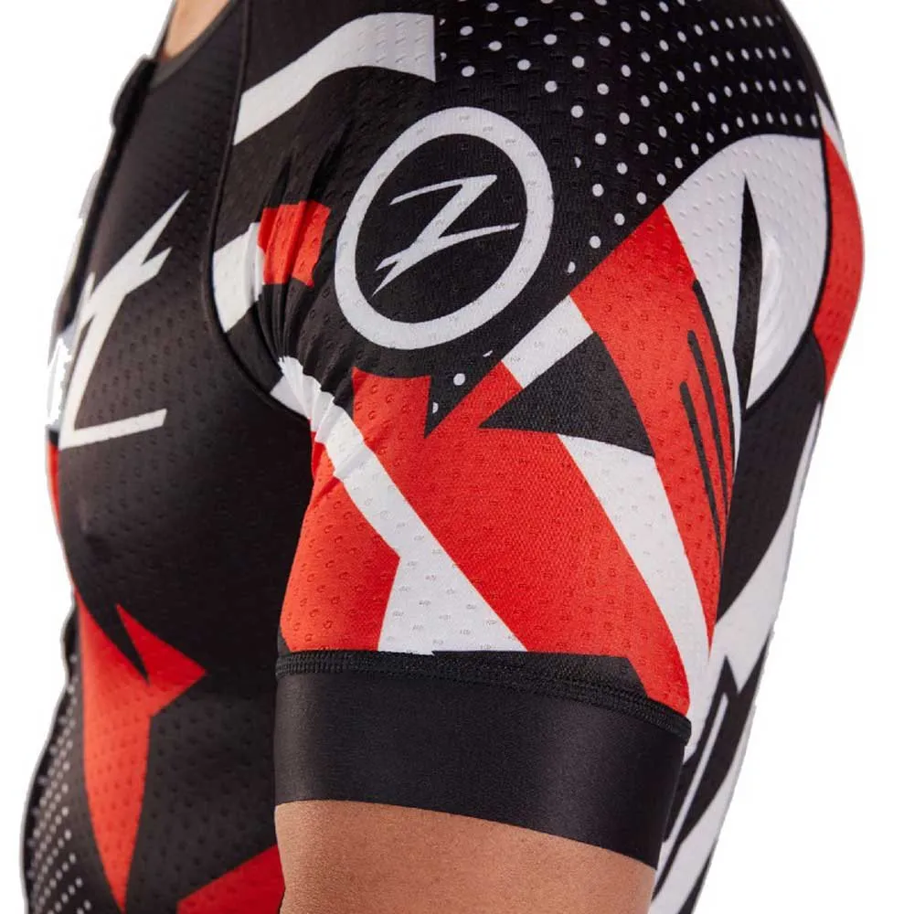 Zoot Ltd Aero Team 19 Korta ärmar Cykeltröja, Black / white / red, S