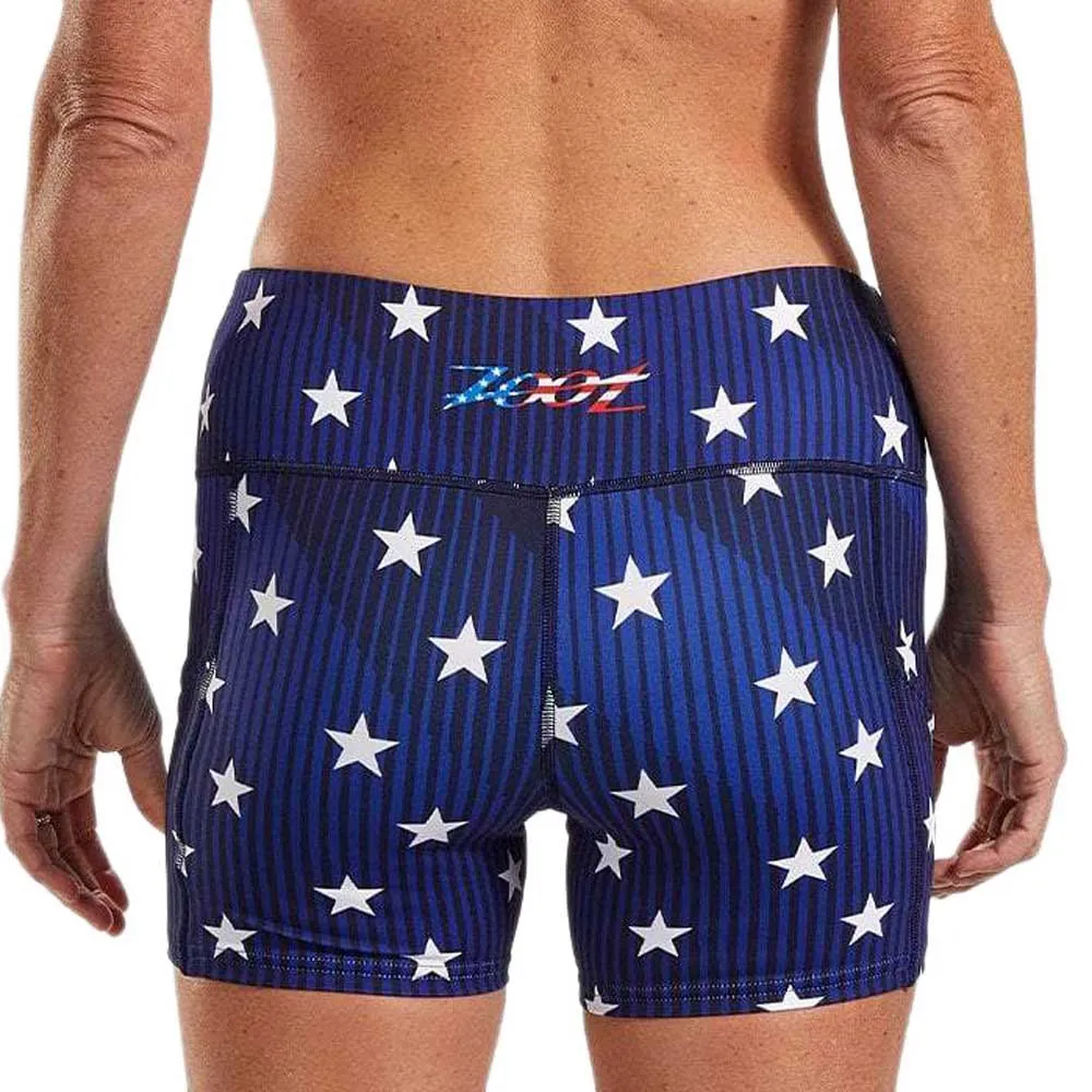 Zoot Ltd Pulse Korta Leggings female, Stars & stripes