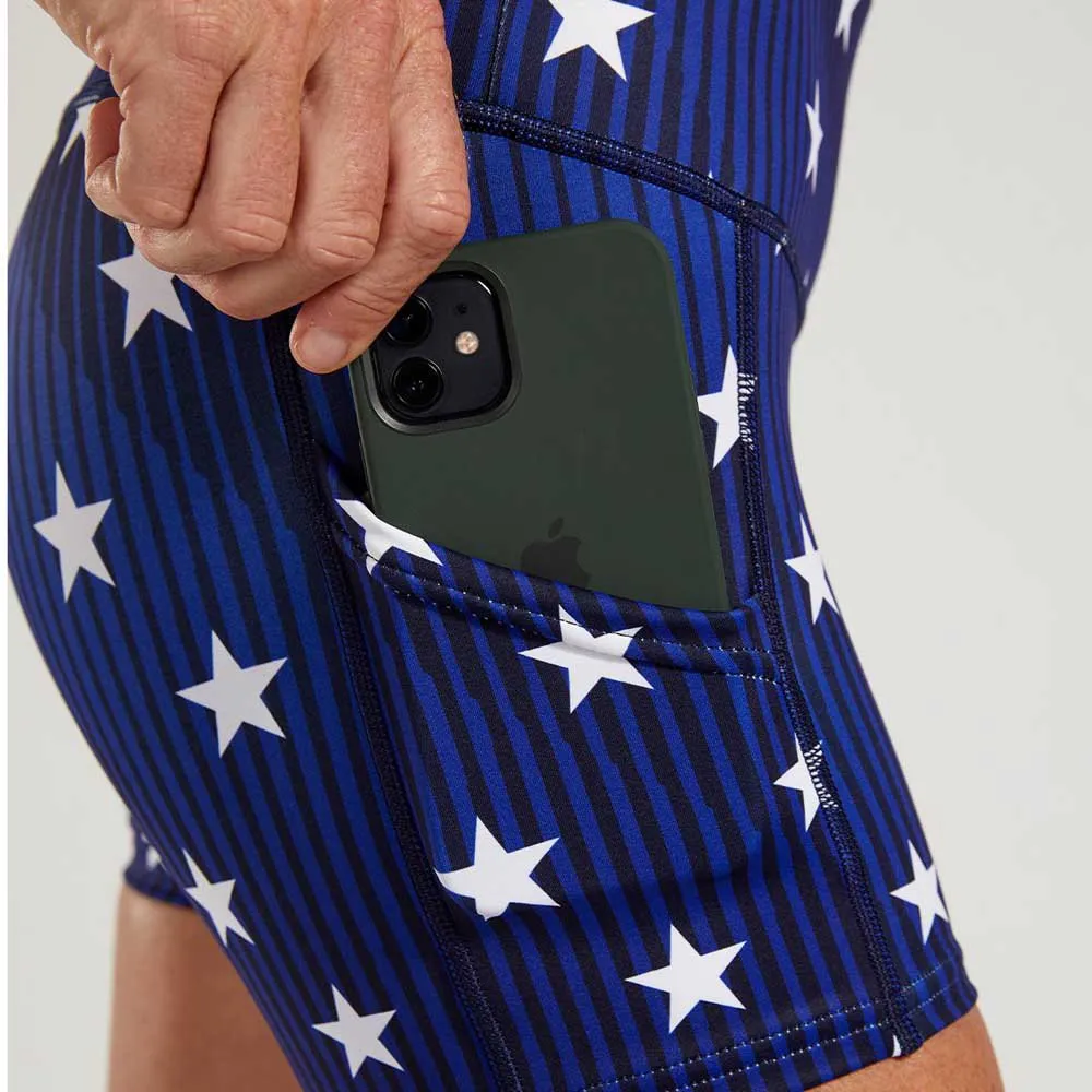 Zoot Ltd Pulse Korta Leggings female, Stars & stripes