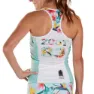 Zoot Ltd Racerback 83 19 Ärmlös Cykeltröja, Green / flowers, XS
