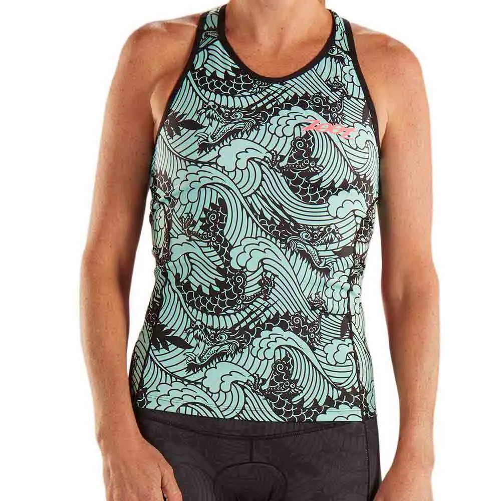 Zoot Ltd Racerback Tokyo Ärmlös Cykeltröja, Black / green, XXL Zoot Ltd Racerback Tokyo Ärmlös Cykeltröja, Black / green, XXL