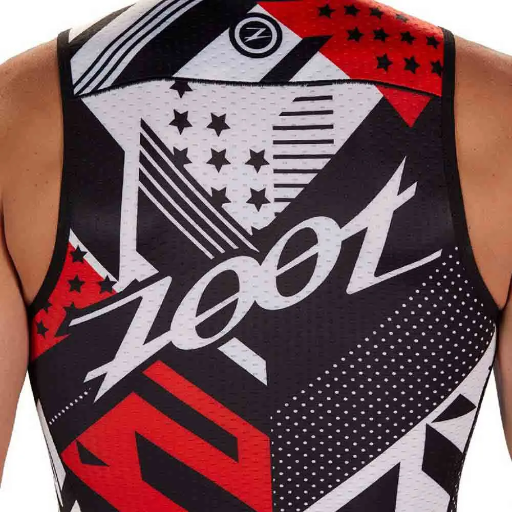 Zoot Ltd Team 19 Ärmlös Cykeltröja, Black / red / white, S