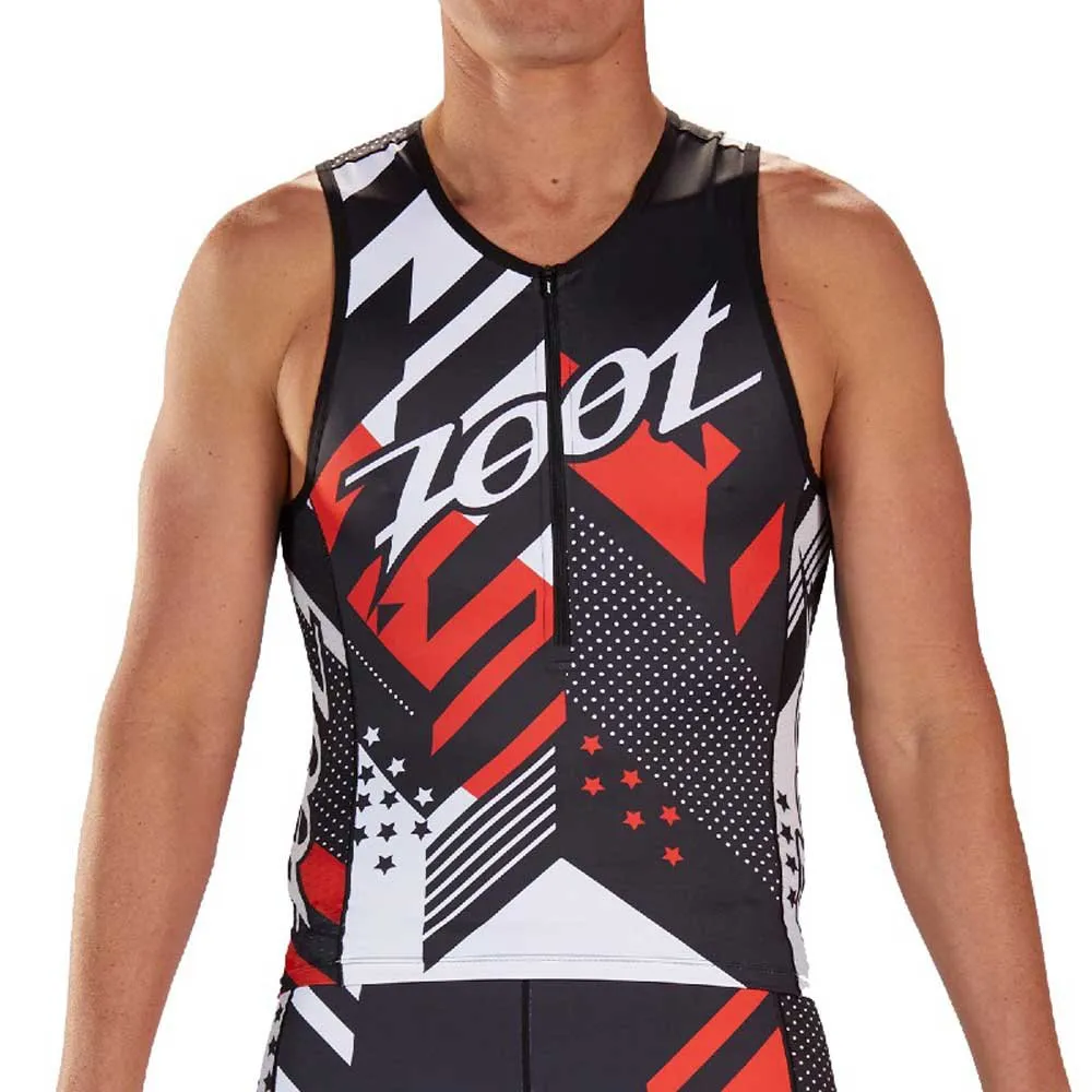 Zoot Ltd Team 19 Ärmlös Cykeltröja, Black / red / white, S