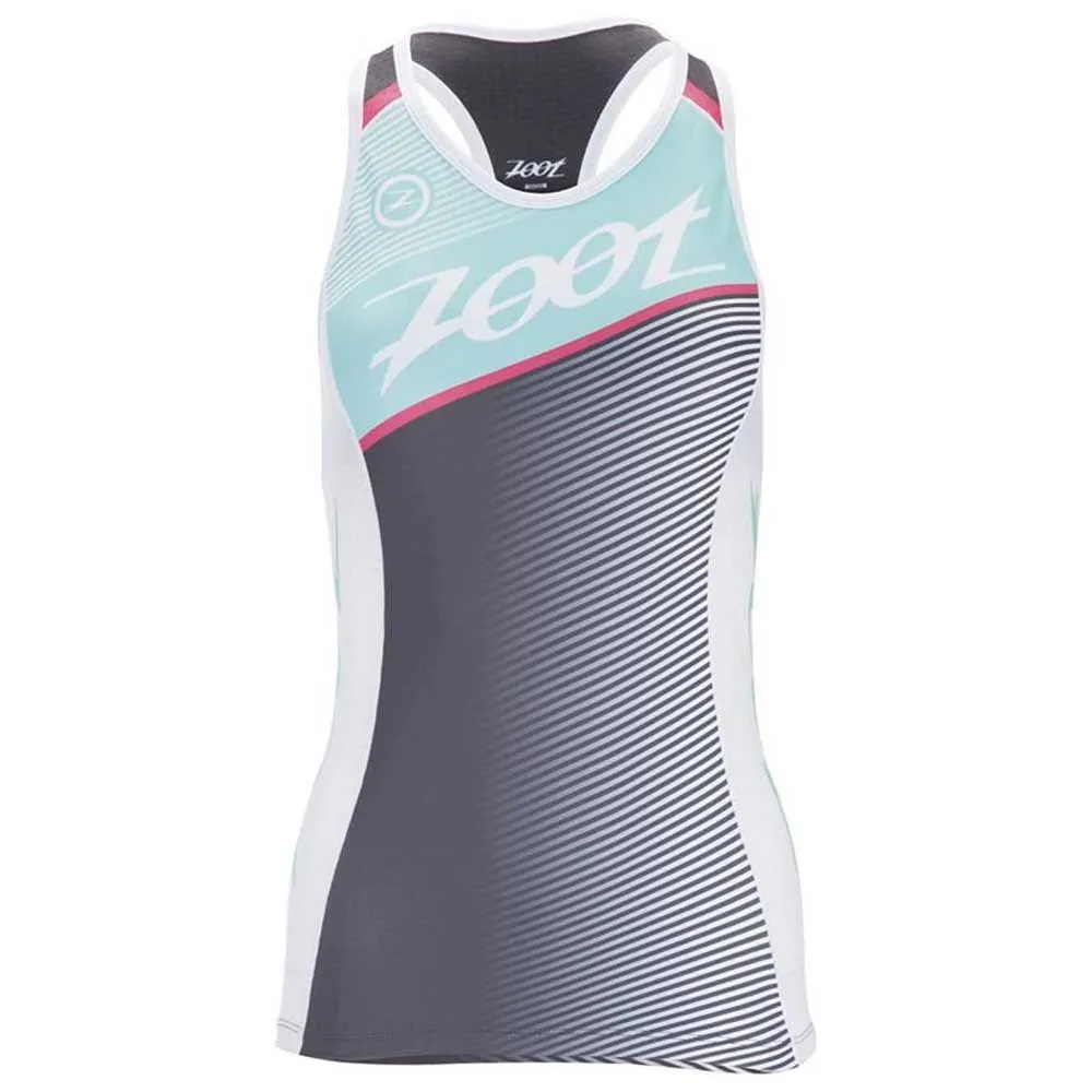 Zoot Team Racerback Athlon ärmlös Triathlontröja, Aquamarine / Passion, M Zoot Team Racerback Athlon ärmlös Triathlontröja, Aquamarine / Passion, M