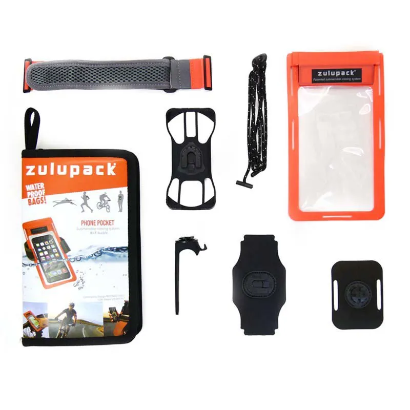 Zulupack Mobiltelefontillbehörssats, Orange fluo, One Size