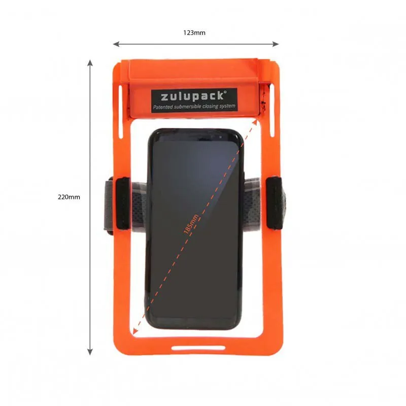 Zulupack Twist & Ride Styrtelefonhållare, Black / orange, One Size